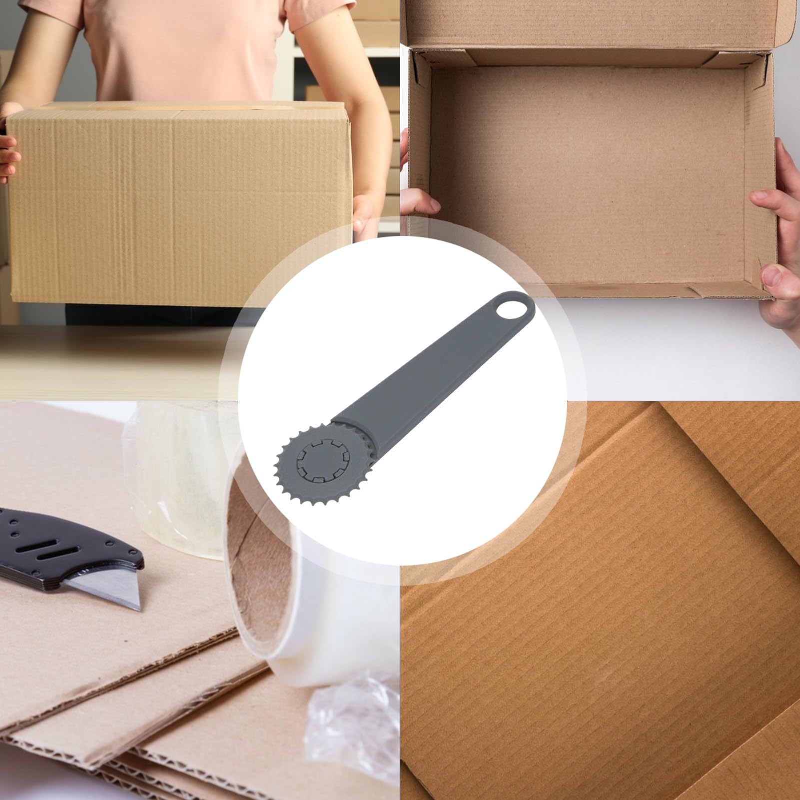 Box Resizer, narzędzie do wyników płyt kartonowych, Reduktor rozmiaru kartonu, precyzyjny projekt koła ręcznego, idealny do transportu, przechowywania, domu, pakowania, użytkowania wysyłki 11,90 cali