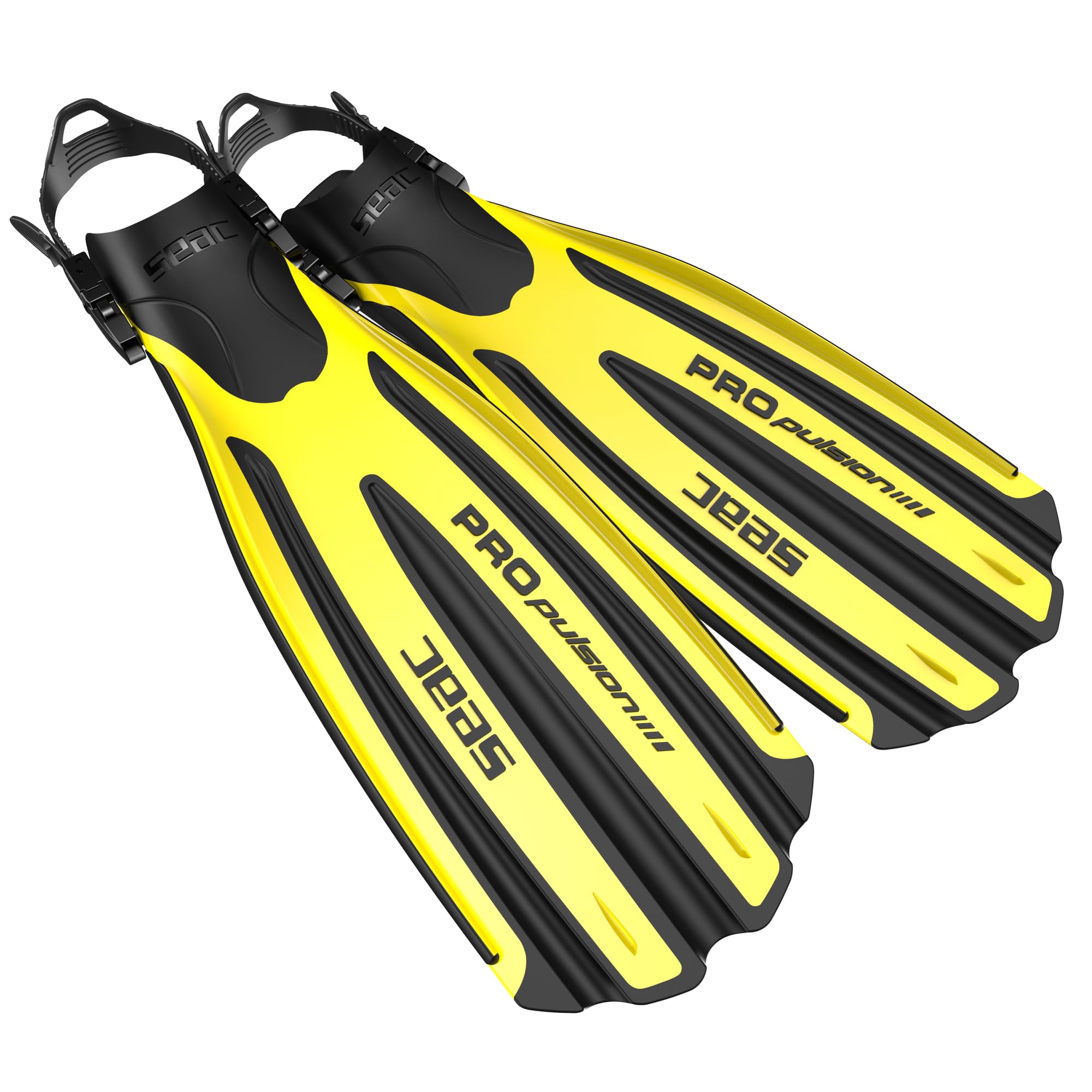 Seac Propulsion, Pinne da Subacquea con Cinghiolo Regolabile, Made in Italy