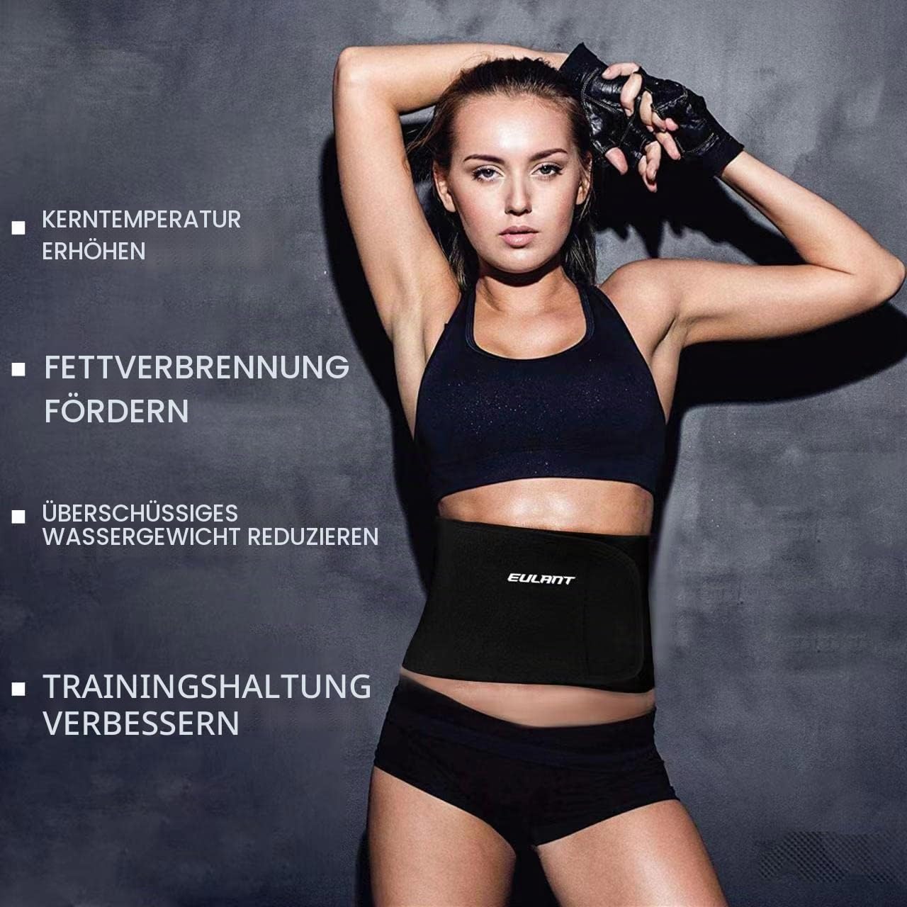 EULANT Taille Unterstützung Gürtel, Unisex Taille Trainer, Lendenwirbelstütze, Taille Fitness Wickeln Sport Gürtel für Sport Schutz