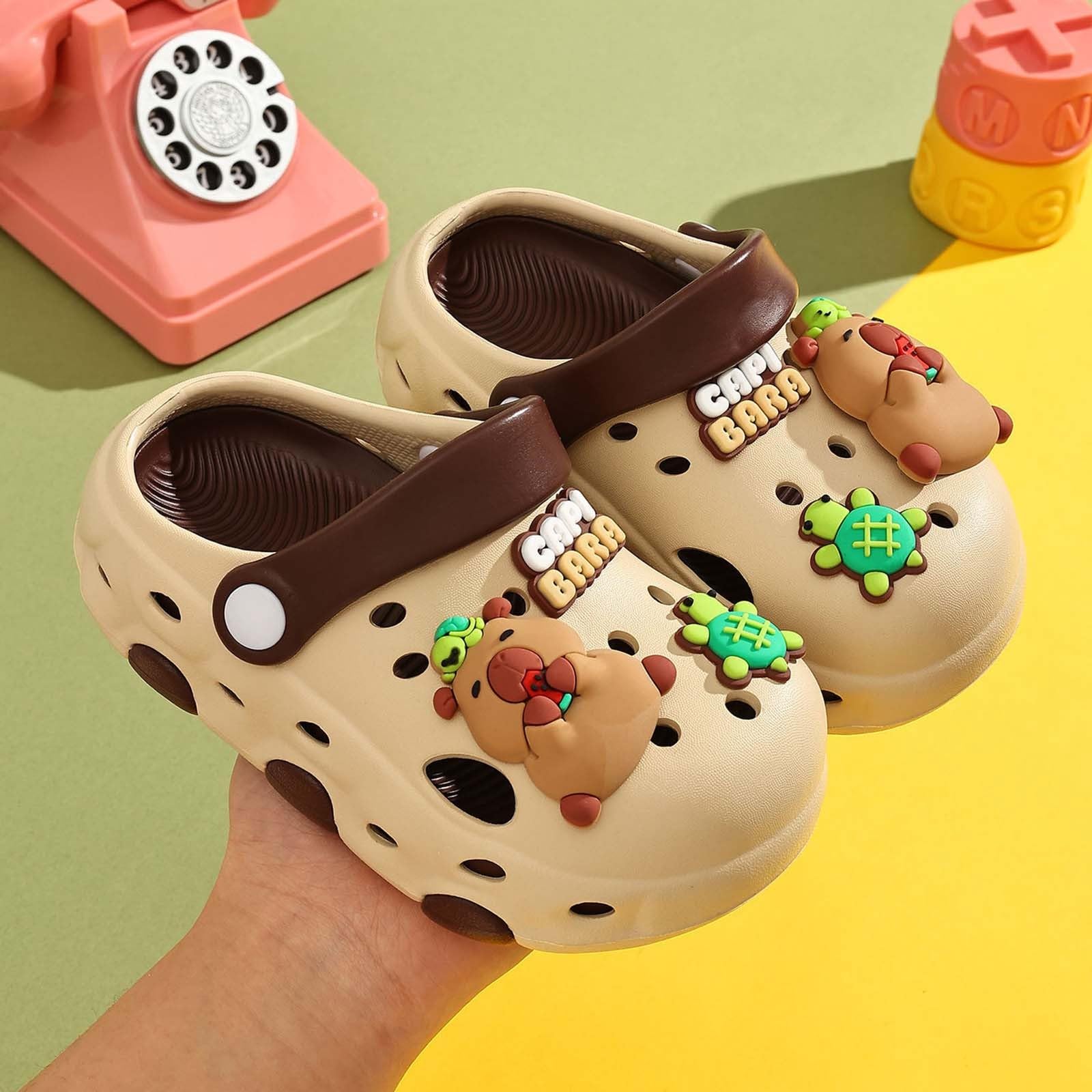 Sandalias Cerradas Niños Capibara Antideslizantes Suela Blanda Playa Verano 3-9 Años