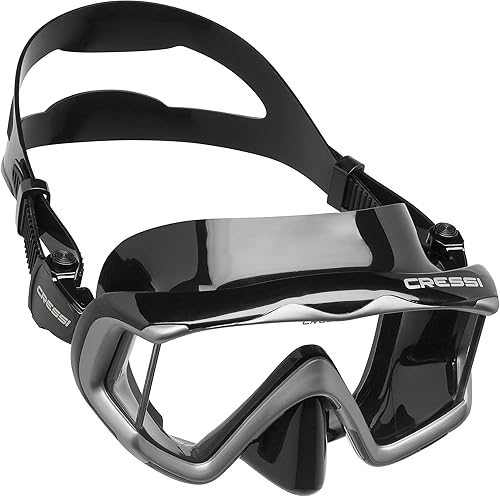 Miniatura 2 de Cressi Máscara grande de visión amplia para buceo y snorkel  Pano 3 diseñado en Italia