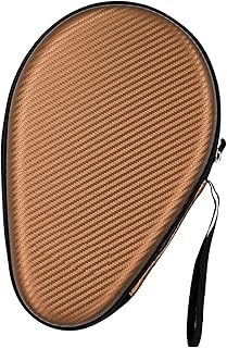 NONGYU Pingpong - Funda de transporte acolchada para raquetas de tenis de mesa, bolsa reforzada para bates de pingpong, cierre protector con cremallera