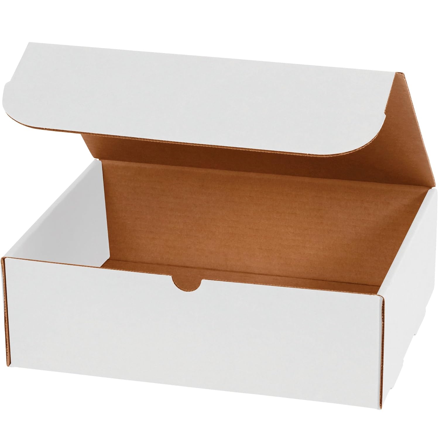 BOX USA Literature Mailers Small 12.125"L x 9.25"W x 4"H 150-Pack White, Mailers for Shipping, Moving, Mailing, Packing, Packaging and Storage