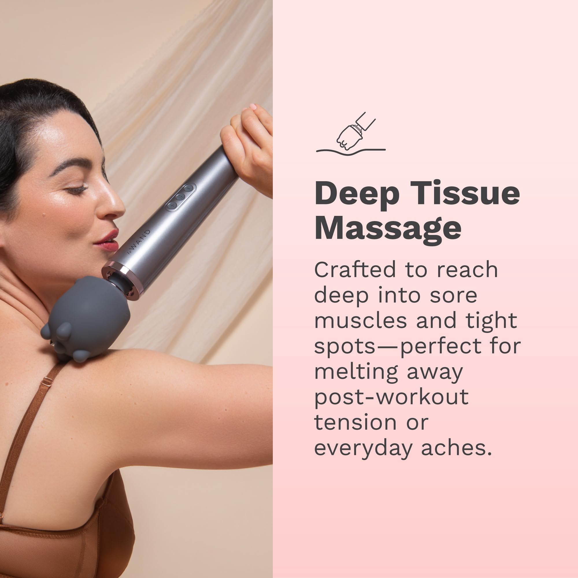 Le Wand Shiatsu Deep Tissue Kits de massage Gris Taille unique