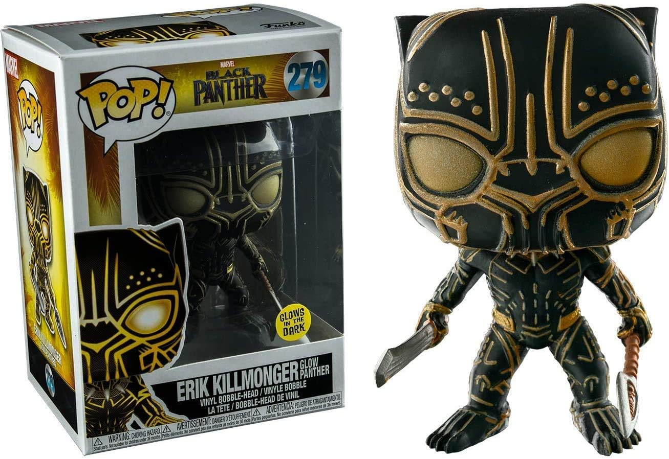 Funko Marvel Black Panther Erik Killmonger Glows In The Dark Figur Mehrfarbig 23351 Amazon De Spielzeug