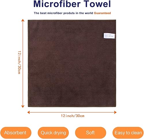 Miniatura 2 de KinHwa Paños de microfibra para lavar platos, trapos de cocina ultra absorbentes, secado rápido, ropa de lavado de cocina de 12 x 12 pulgadas,