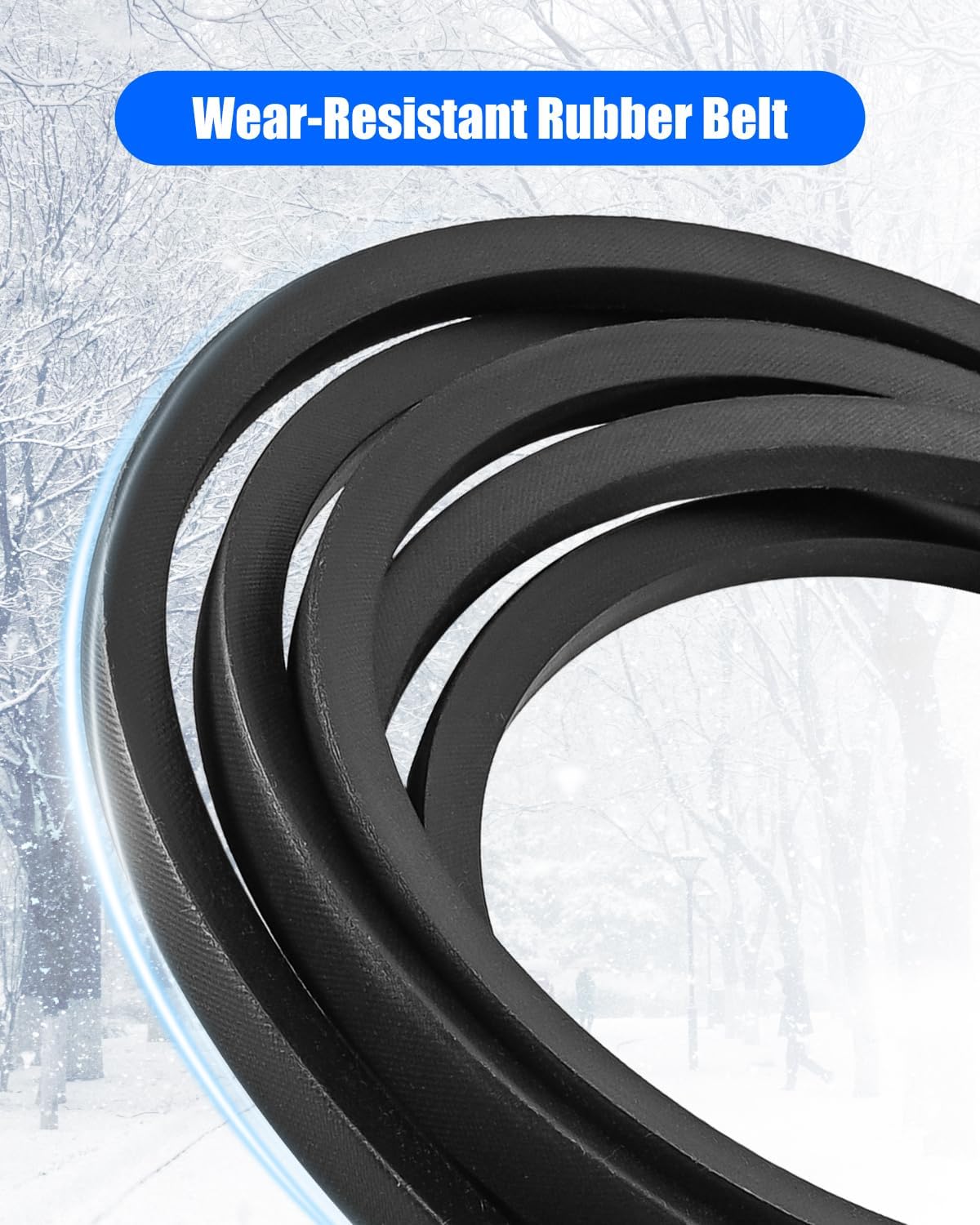 Drive Belt Fit for John Deere M155885 L100 110 120 130 LA105 115 125 135 X110 140 D100 D120 D125, 44" Snow Blower Heavy Duty V-Belt