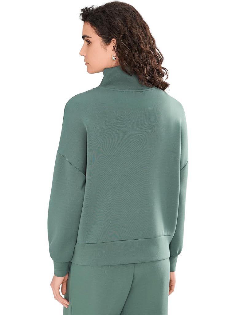 Green Varley Hawley Half Zip Sweat
