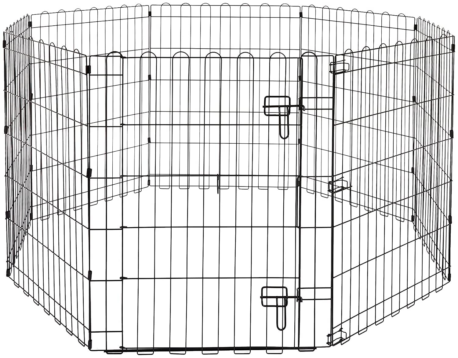 KittuPet Foldable Metal Pet Dog Exercise Fence Pen with Gate Black, for Dog cat Rabbits (30 inch Play Pen) (B0BLYGBDYD) Amazon Price History, Amazon Price Tracker