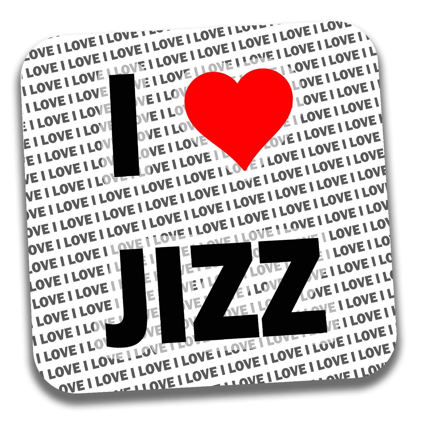 AK Giftshop I Love JIzz Drinks Coaster - Gift - Birthday - Christmas - Stocking Filler