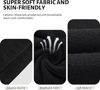 4 Pieces Neck Warmer for Men & Women, Winter Fleece Neck Gaiter, Windproof Face Mask Neck Scarf for Running, Cycling