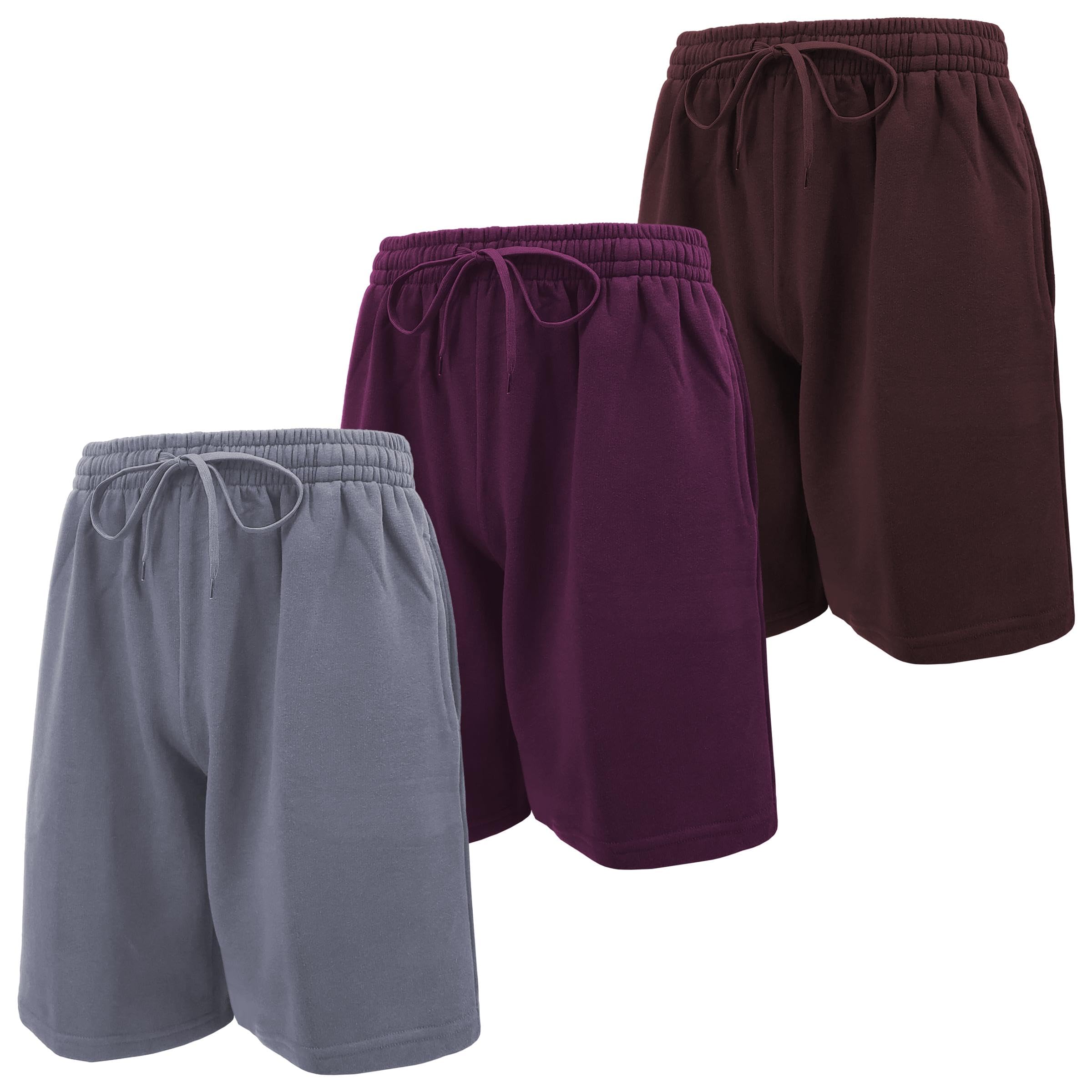Andrew Scott Mens Cotton Knit Athletic Gym Shorts
