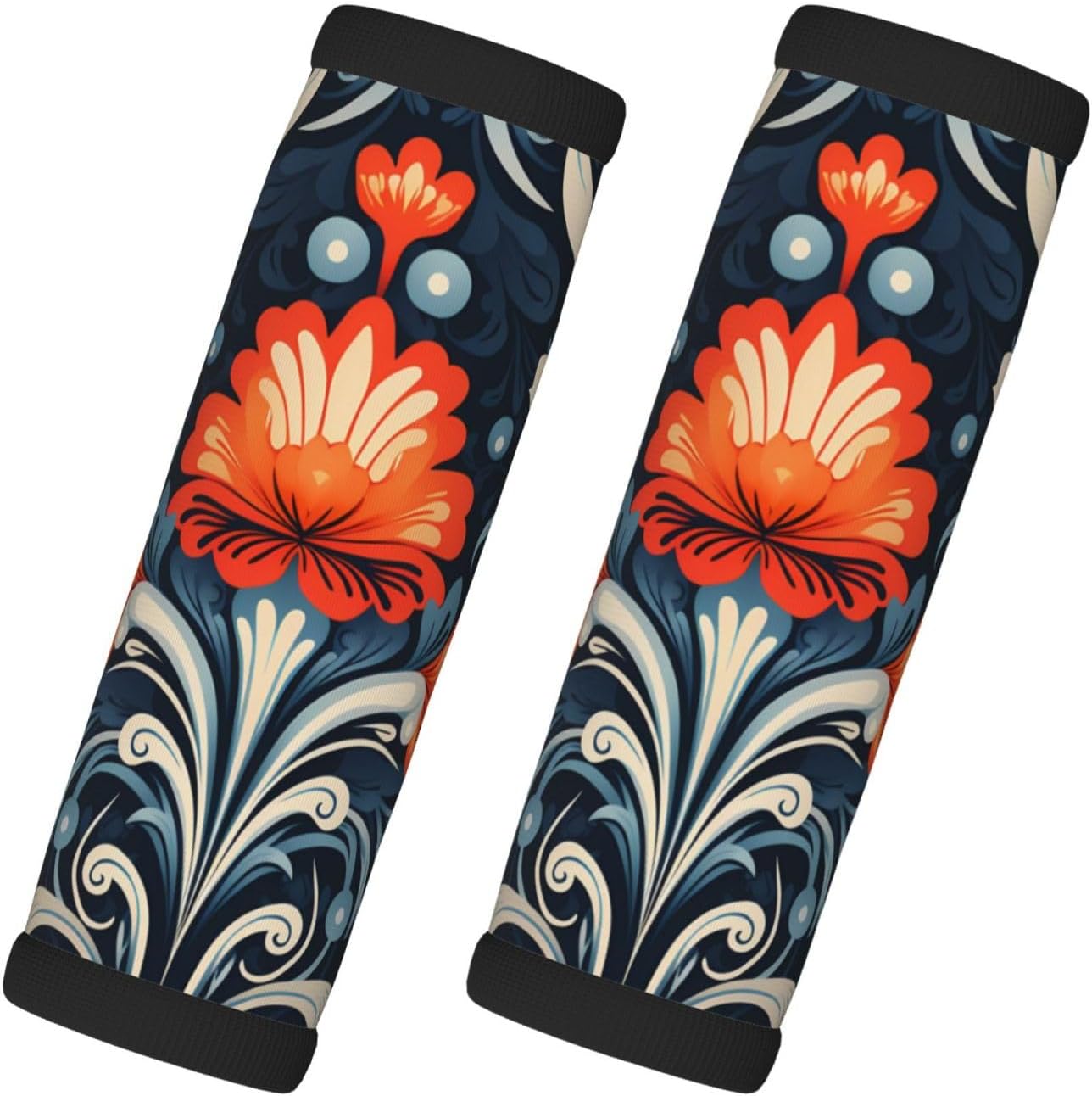 Vintage Decorative Tattoos Luggage Handle Cover 2 Packs, Marker Cover Grips Suitable for Travel Travel Accessories,