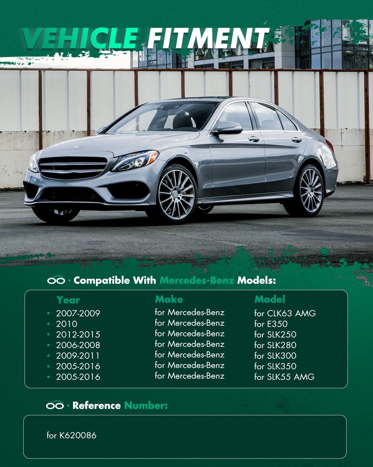 SCITOO 1pc-Front Suspension Part K620086 Left Upper Control Arm Ball Joint for M-Benz C230 C240 C250 C280 C300 C32 C320 C350 C55 C63 CLK320 CLK350 CLK500 CLK55 CLK550 CLK63 E350 SLK-Series Vehicles