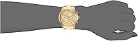 Vista 2 de GUESS Reloj de pulsera clásico de acero inoxidable dorado