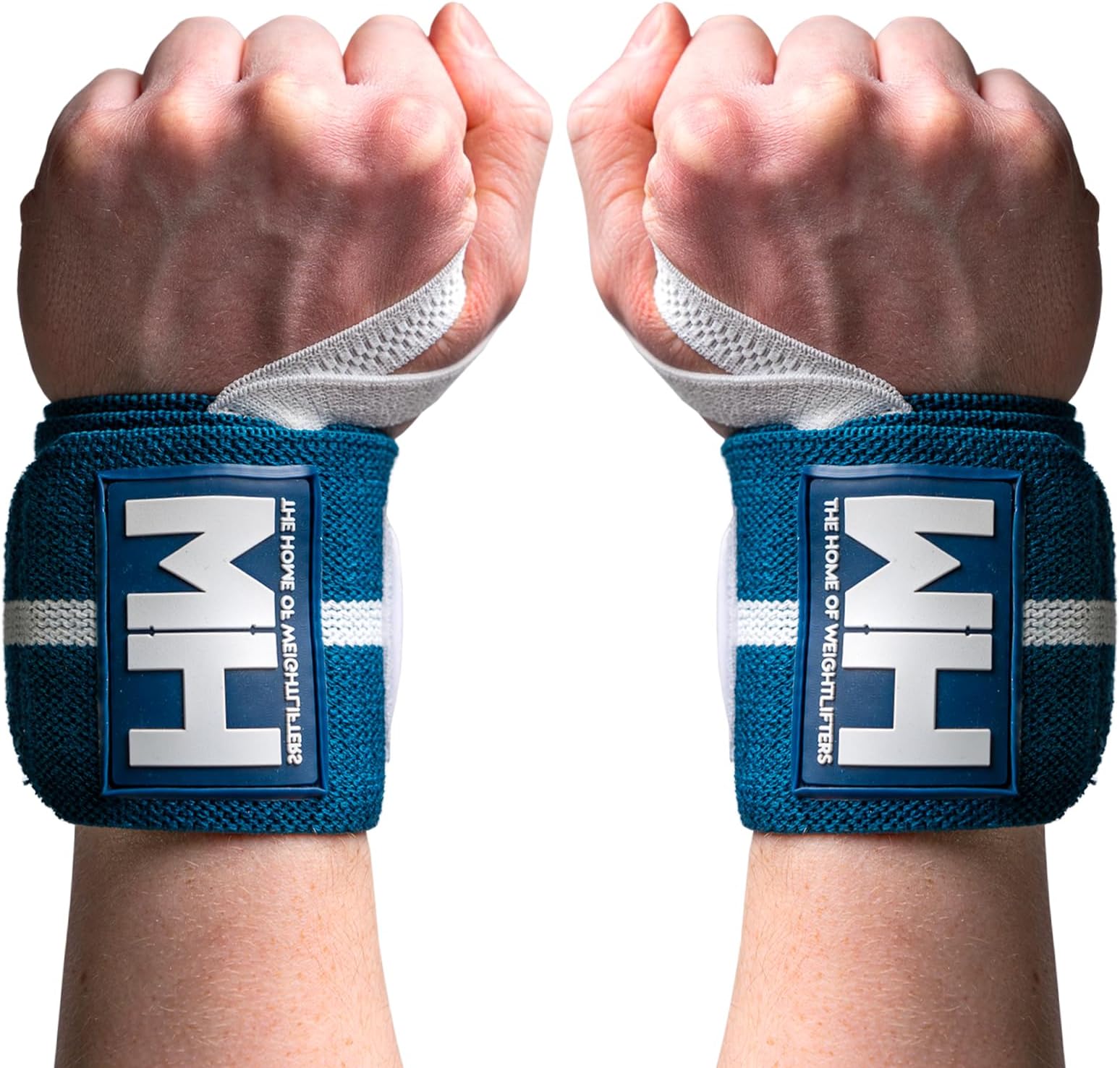 'Weightlifting House Wrist Wraps, Straps for Weightlifting Men and Women - Professional 18'' Gym Wrist Support with Thumb Loop Strength for Olympic Weight Lifting'