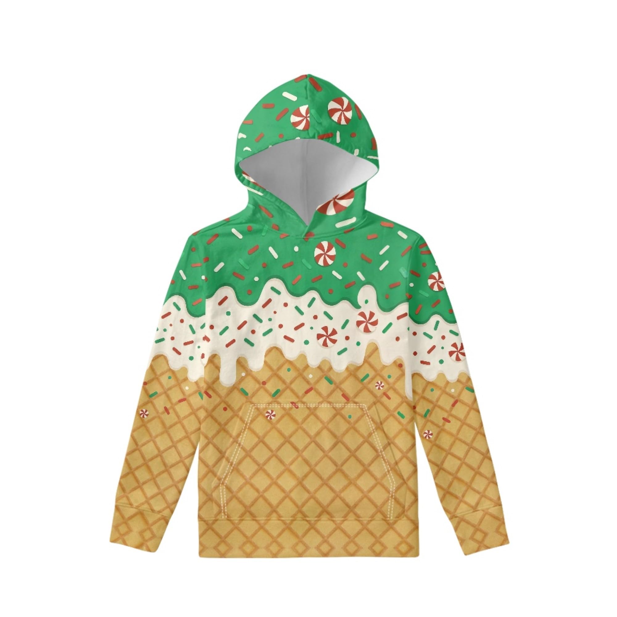 Coloranimal Unisex Girls and Boys Long Sleeve Hoodies Hoody Athletic Pullover Sweatshirts Tops Age 6-16year