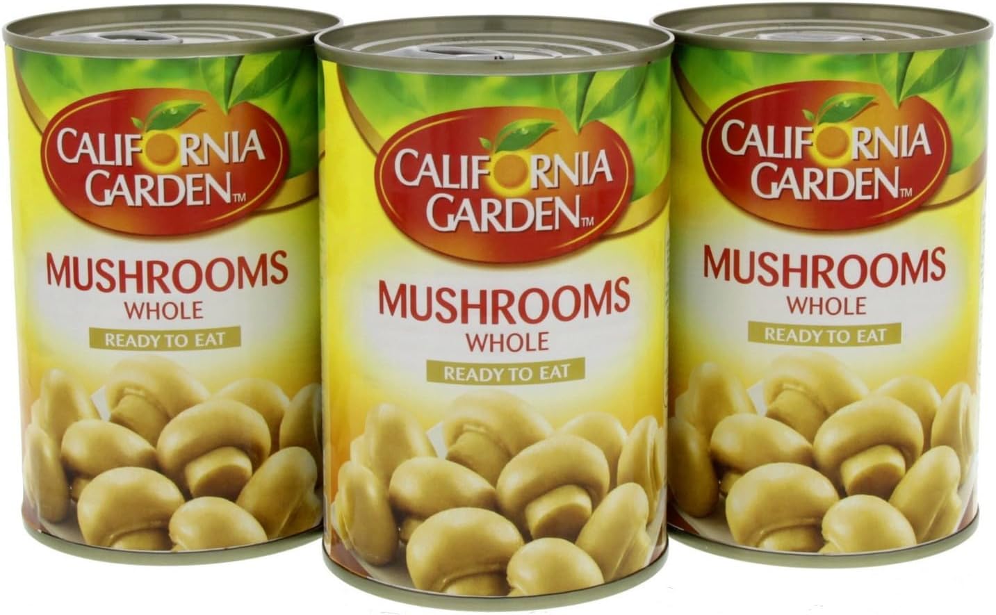 California Garden Canned Whole Mushrooms, Multipack 3 x 425 g