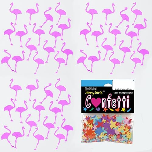 Miniatura 3 de Confeti Flamingo Pink - 4 bolsas de media onza (2 onzas) #8419 Q02