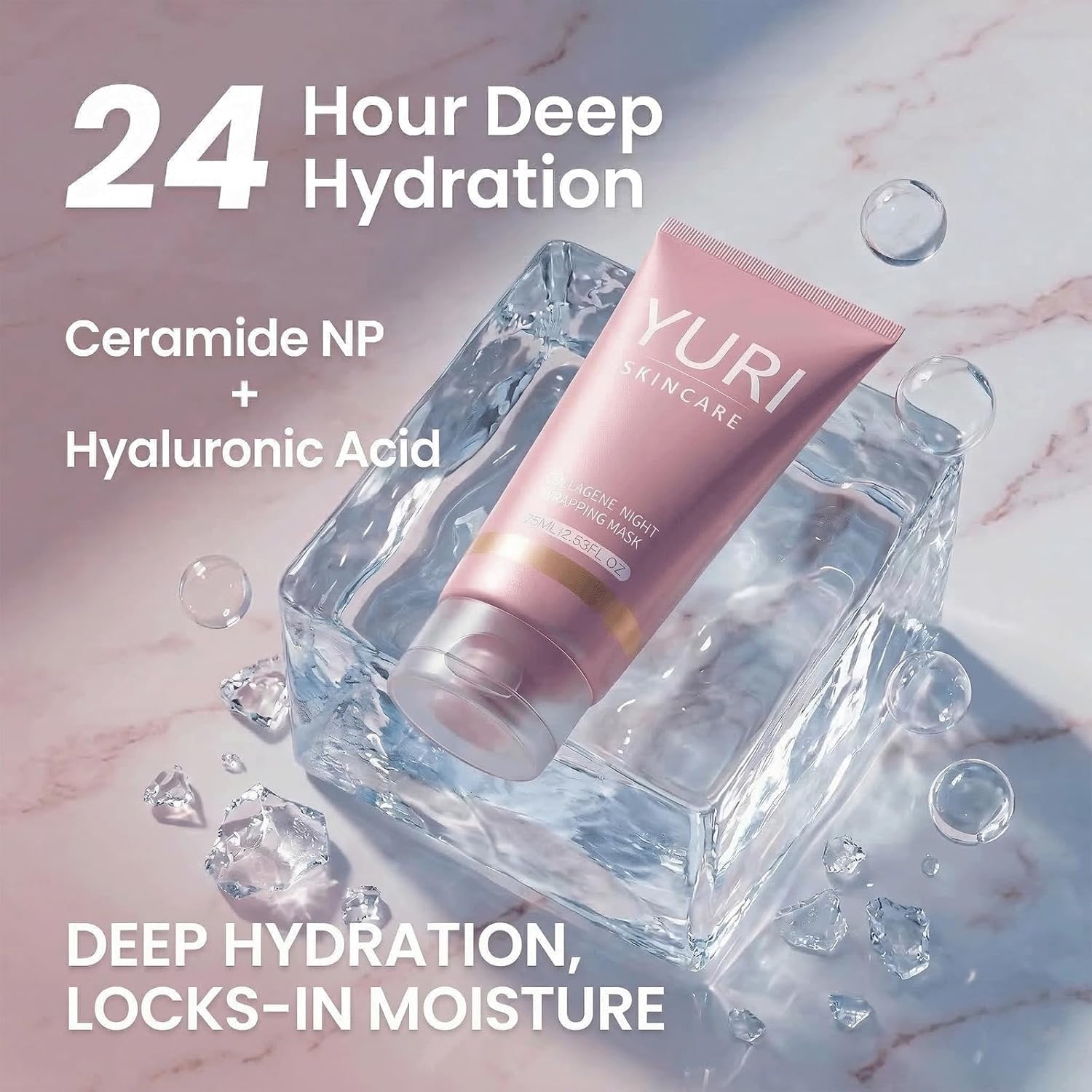 Collagen Mask, Collagen Night Wrapping Mask，Reduce Fine Lines & Dullness (1PCS)