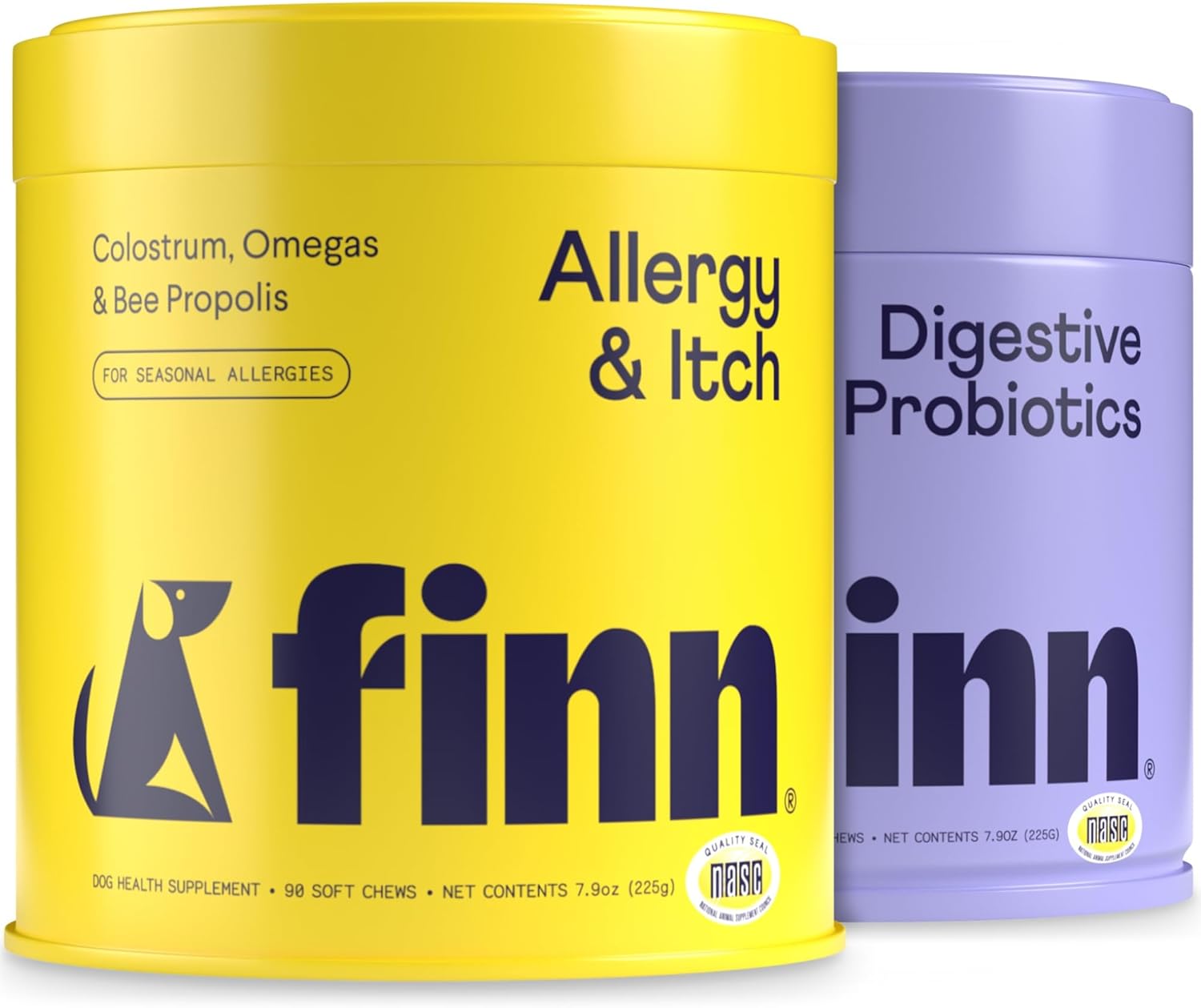 Finn Comfy Pup Bundle | Allergy & Itch + Digestive Probiotics