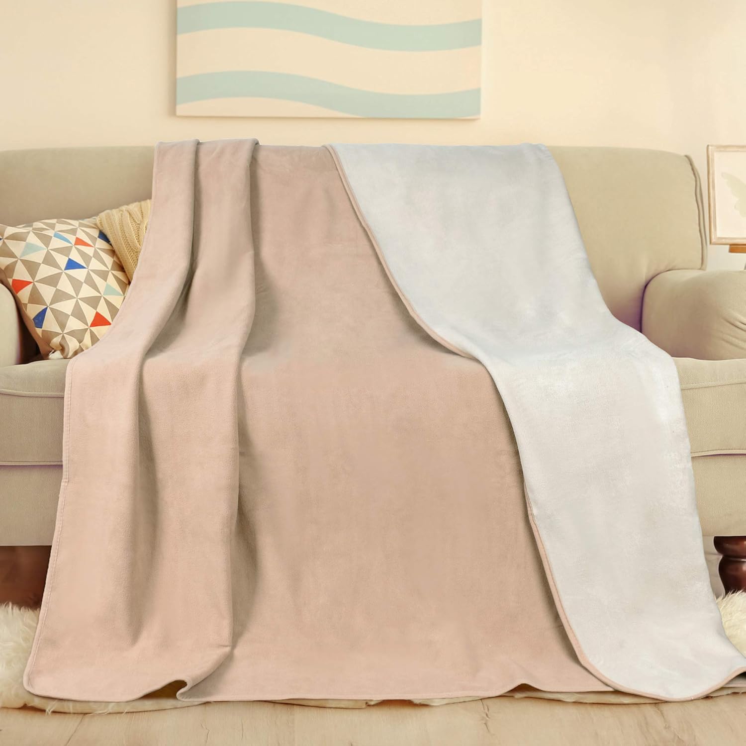 50% Off Discount Catalonia Waterproof Blanket for Bed,Reversible Baby Pet Doggy Pee Proof Fleece Blankets,Large Couch Sofa Cover Furniture Boat Mattress Protector,King Size 80x90 inches One-Day Sale: Up to 50% Off Catalonia Waterproof Blanket for Bed,Reversible Baby Pet Doggy Pee Proof Fleece Blankets,Large Couch Sofa Cover Furniture Boat Mattress Protector,King Size 80x90 inches