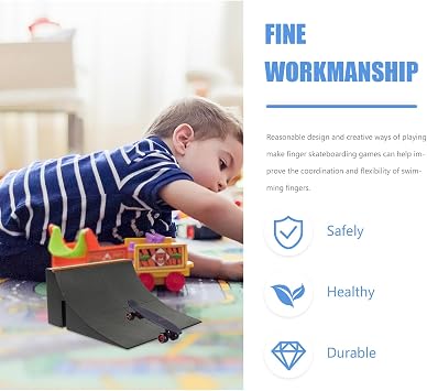 Fingerboard Skateboard Park Obstacle Finger Skateboard Ramp Accessory for Fingerboard Mini Skatepark Scene Part