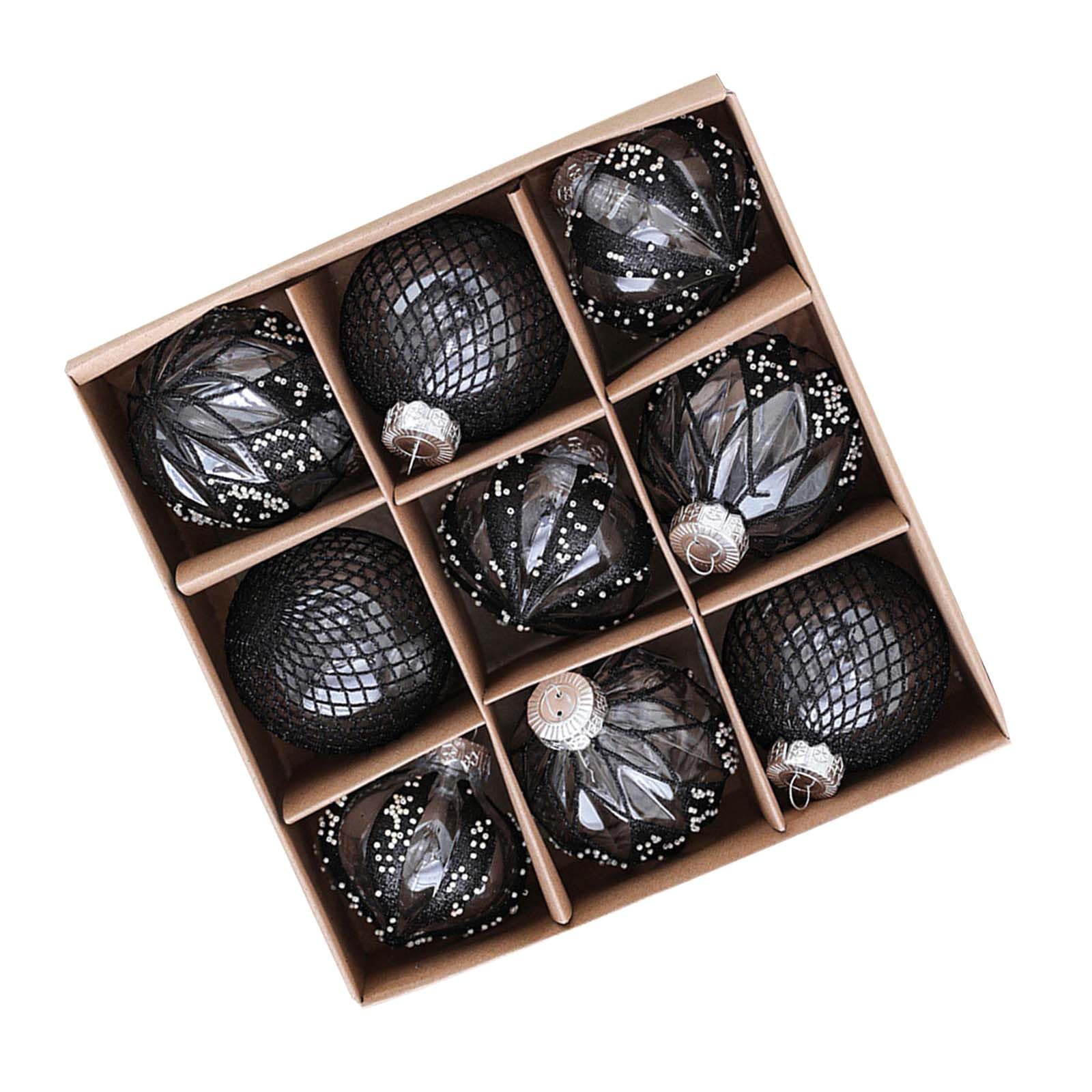 Décoration de fête de mariage à suspendre et Noël : 9 ornements incassables