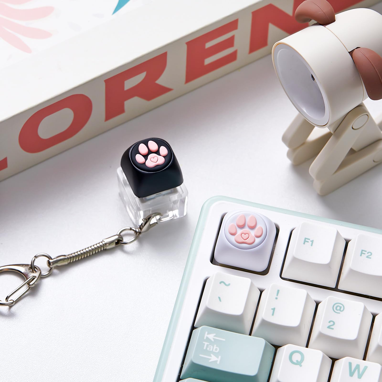 Amazon.com: Taiyin Keyboard Toy Clicker Keyboard Fidget Keychain