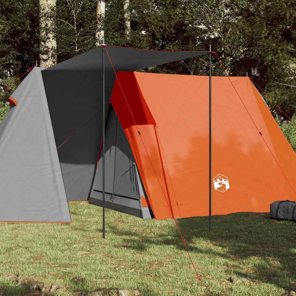 Genérico Tienda de campaña para 3 Personas Impermeable Gris y Naranja,Deportes,Actividades al Aire Libre,Camping y Senderismo,Tiendas de campaña-94367