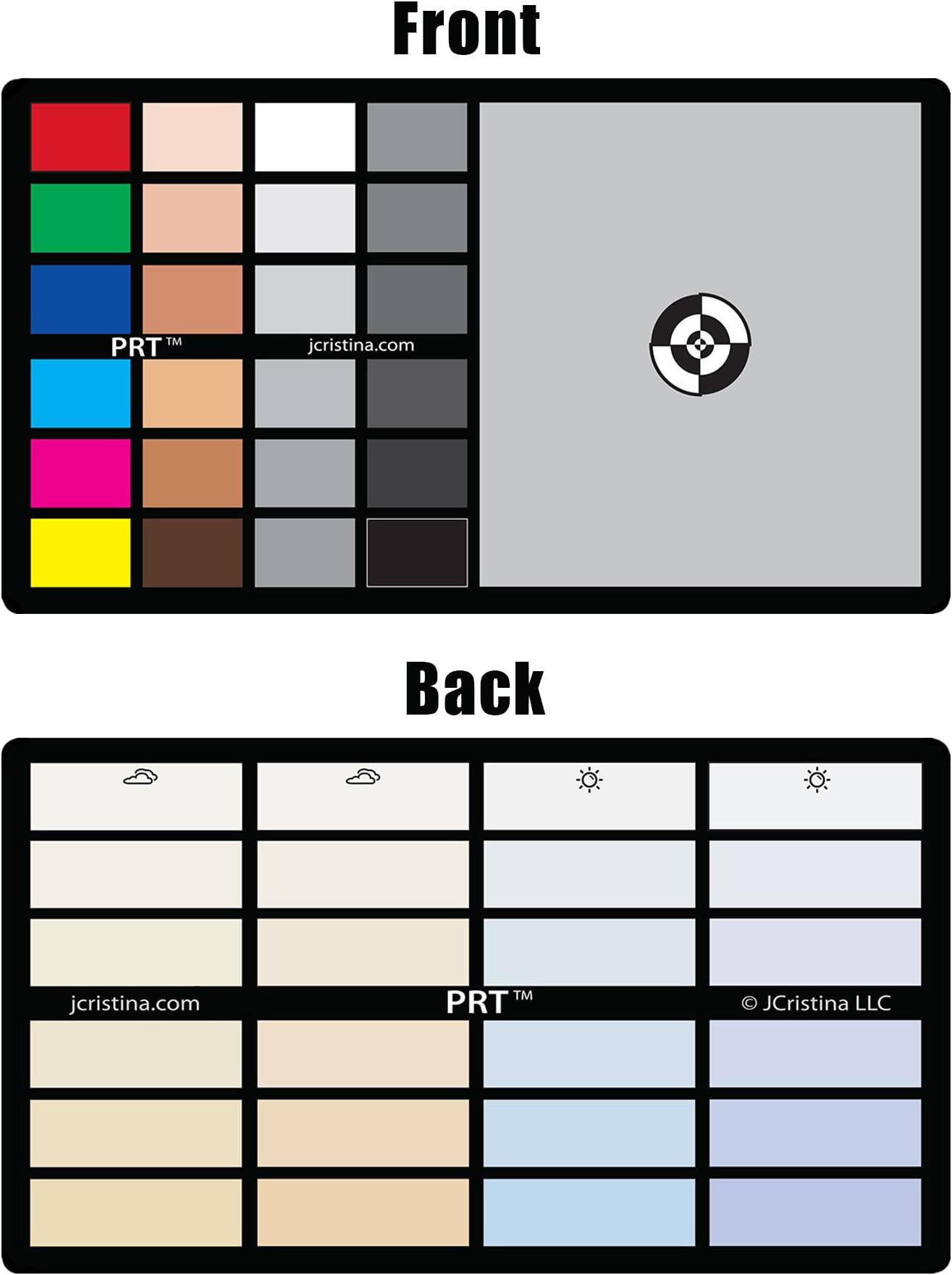 3in1 Photo Reference Tool Gray Card Target White Balance Exposure Temperature Color Calibration Chart Perfect for Photography & Video Test to Calibrate Canon Nikon Sony Olympus FujiFilm Camera Photo