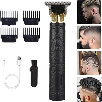 كليبرز الشعر للرجال ، ماكينة تشذيب الشعر الاحترافية اللاسلكية صفر مكبلة T-Blade Trimmer قابلة للشحن اللحية ، هدايا الرجال مجموعة العناية بالشعر لقص الشعر
