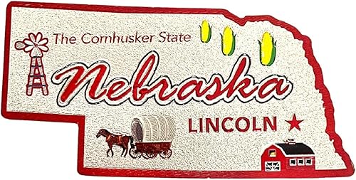 Nebraska The Cornhusker State - Imán para nevera