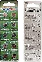 10 x PoundMax SR44 1.55V Silver Oxide Button Cell Battery