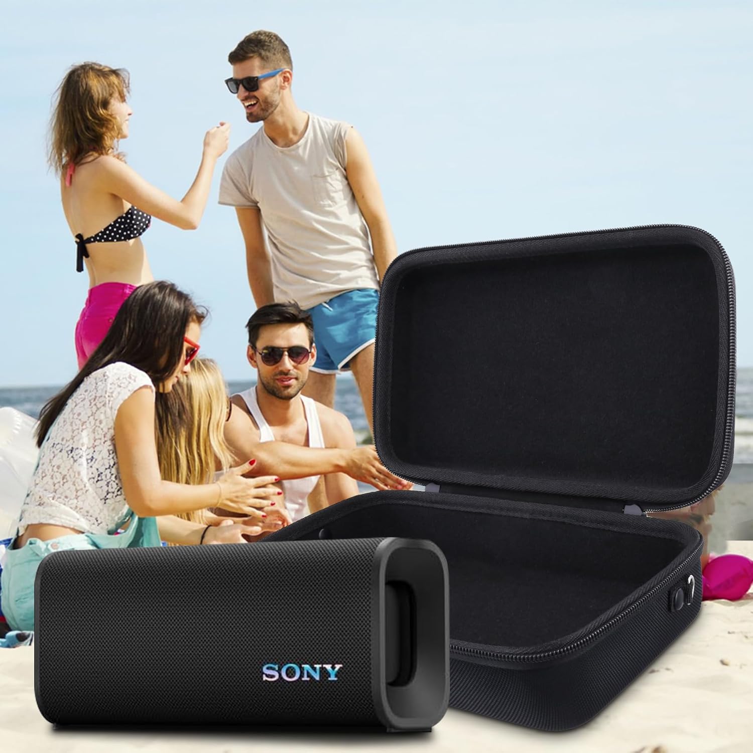 co2CREA Hard Case Replacement for Sony ULT Field 3 Wireless Portable Bluetooth Speaker (Black Case) - Image 8