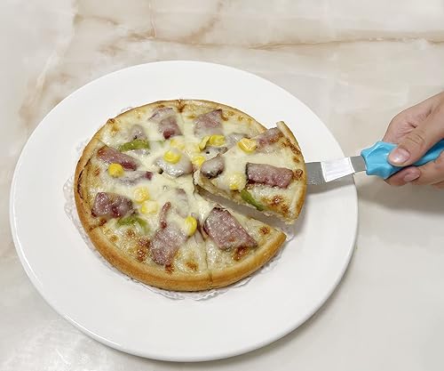 Miniatura 15 de Espátula compensada, juego de espátulas de glaseado rectas de 4-5/8 pulgadas, desplazamiento de 4-1/2 pulgadas, hoja cónica de acero inoxidable