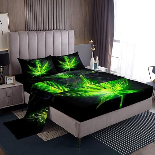 Miniatura 7 de Juego de sábanas de teñido anudado King, juego de sábanas con estampado colorido, juego de ropa de cama psicodélico de lujo suave y ligero, sábana