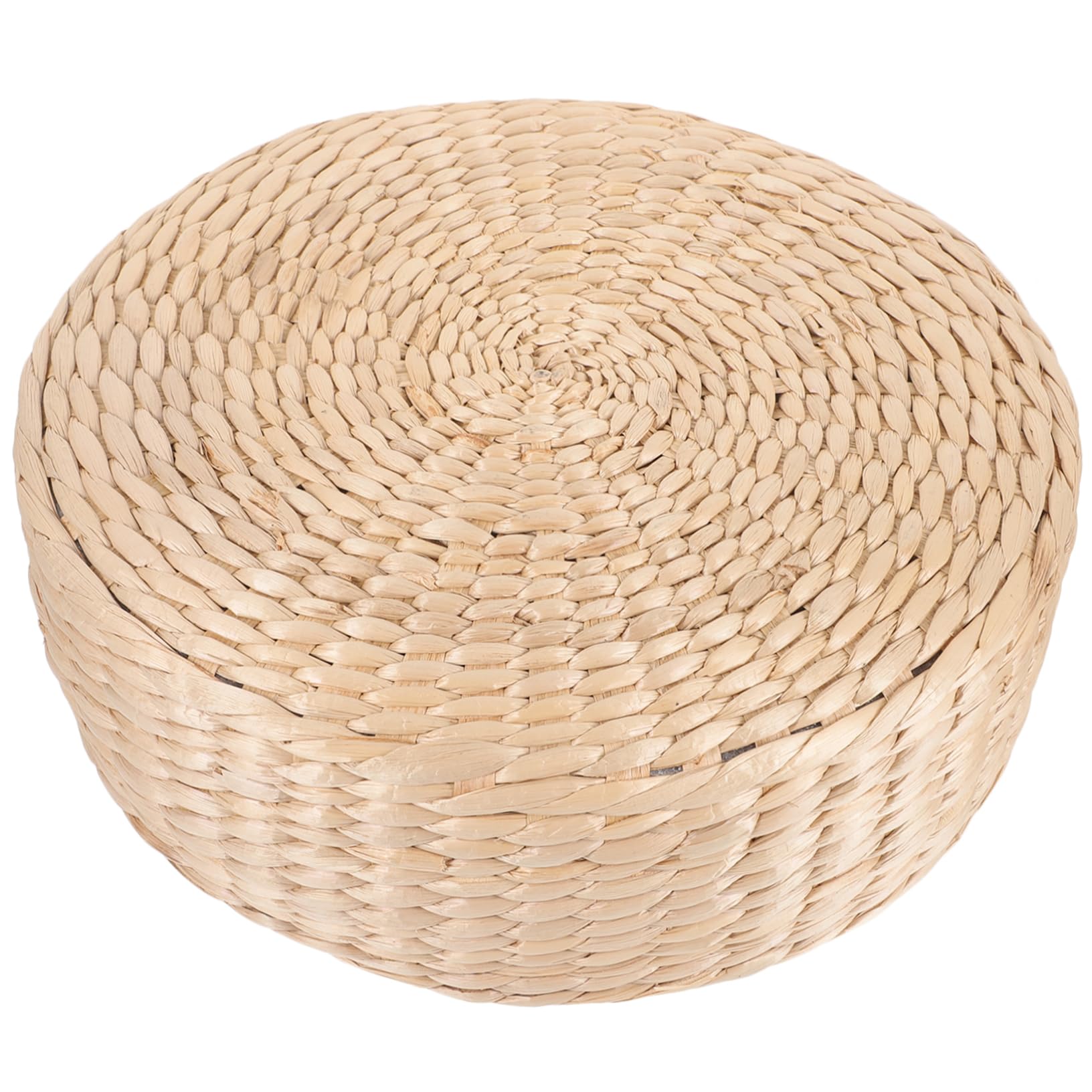 Unomor Household Straw Woven Floor Pad Meditation Cushion Seating Mat for Yoga Outdoor Poufs for Patio Comfortable Tatami Floor Pillow for Home and Office Use