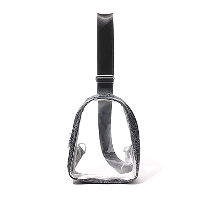 Baggallini Clear Stadium Mini Sling Handbags Midnight Blossom, Nylon/Polyester