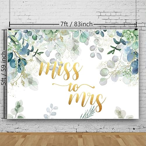 Miniatura 2 de ZARROUEA Fondo de fotografía de hojas de eucalipto verdes de 7 x 5 pies para compromiso novia despedida de soltera fiesta decoración de banderines