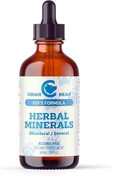 Cedar Bear Herbal Minerals for Kids Liquid Herbal Supplement, 2 Fl Oz
