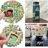 Vista 8 de Kermit - Marioneta de rana con barra de control y 50 calcomanías de kermit, juguete de peluche suave para niños y niñas, 24 pulgadas