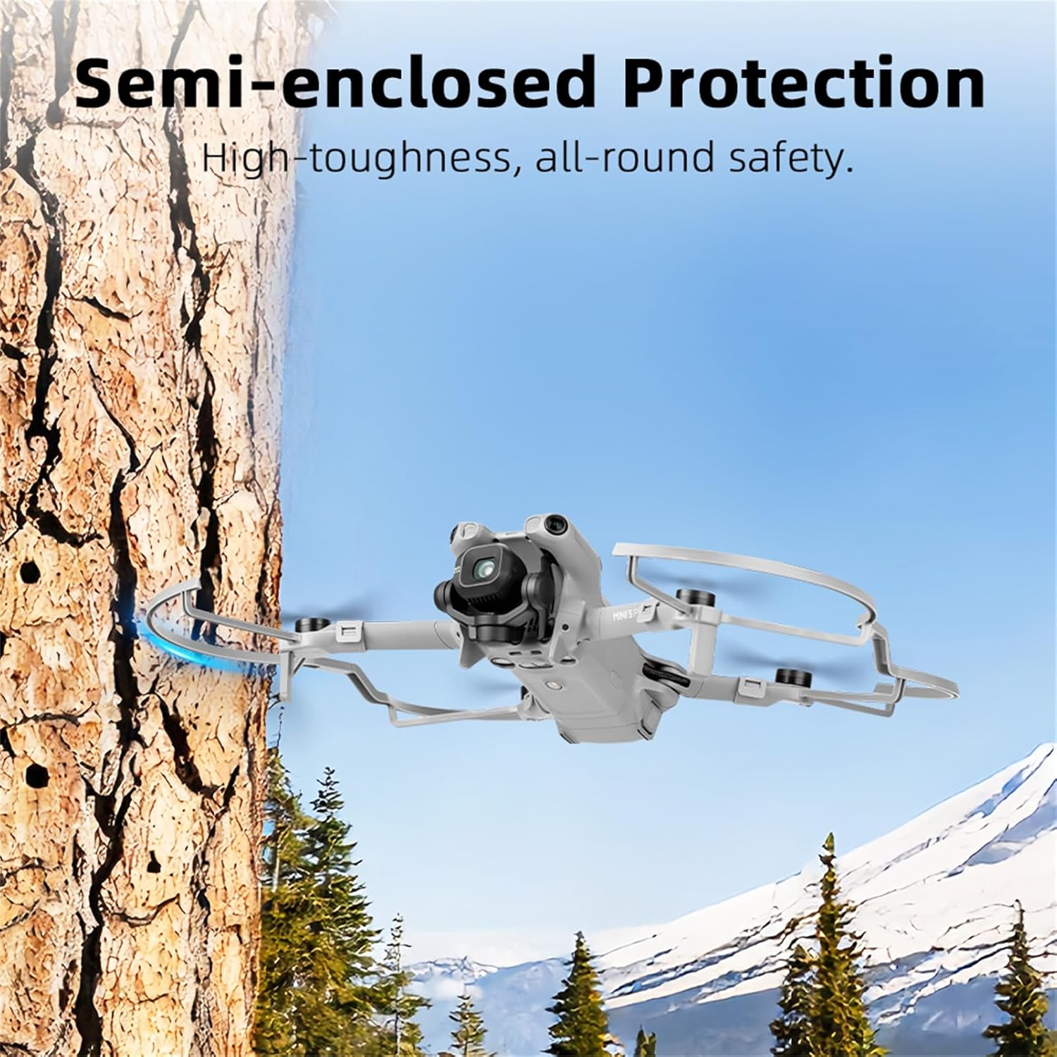 Mini 5 Pro Propellers Guard Protector 360° Protective Cover Case Quick Release Blade Protectors Compatible for DJI Mini 5 Pro Drone Accessories Anti-Collision