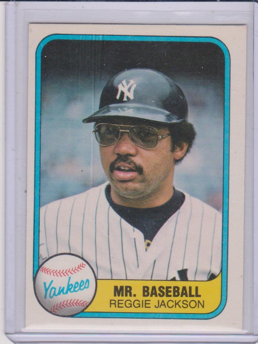 1981 Fleer Reggie Jackson Yankees Mr. Baseball Card #273 at