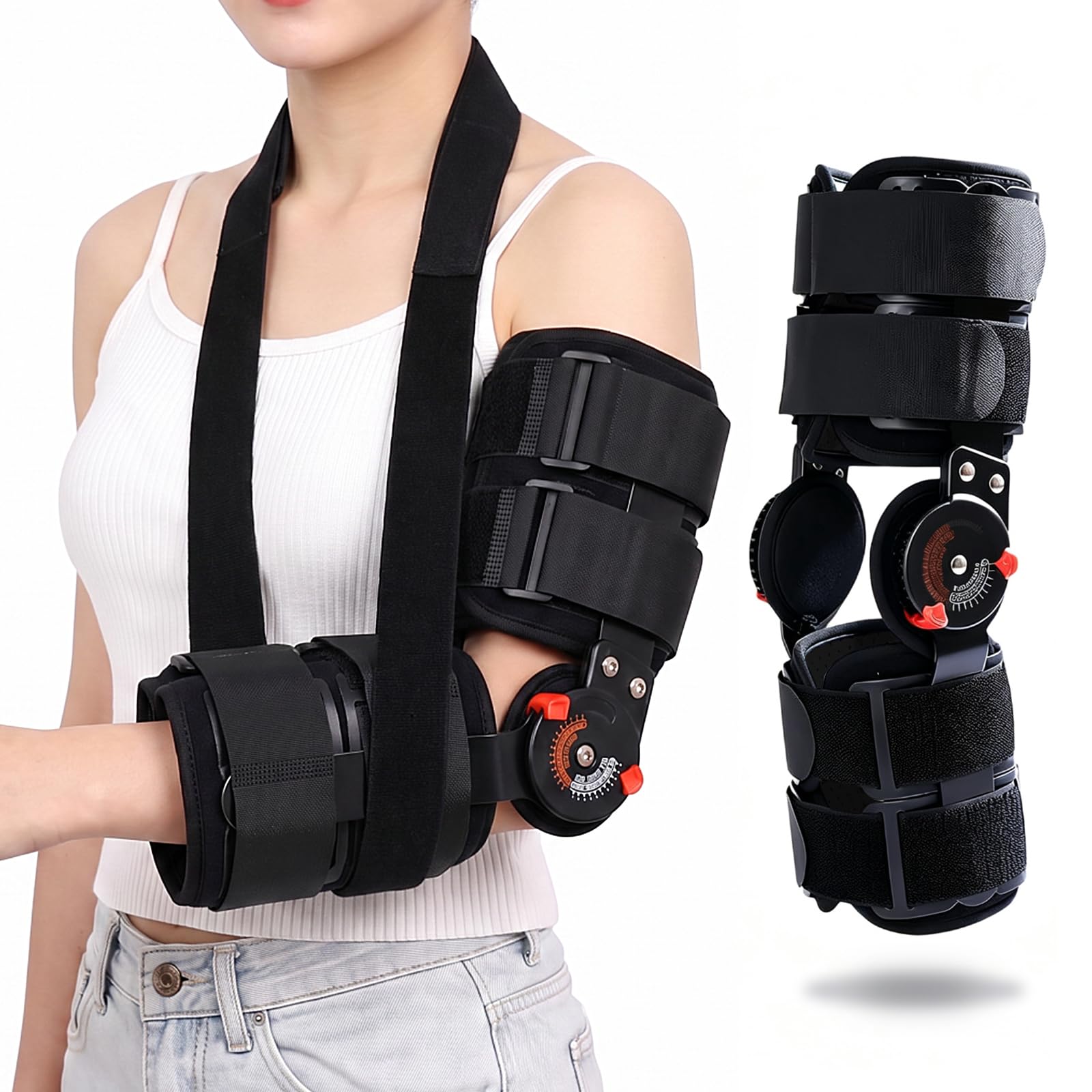 Coudiere musculation, attelle coude, coudiere tendinite | Attelle orthopédique réglable pour coude,rééducation post-opératoire,adaptée aux ligaments,tendons et fractures,universelle pour les deux bras
