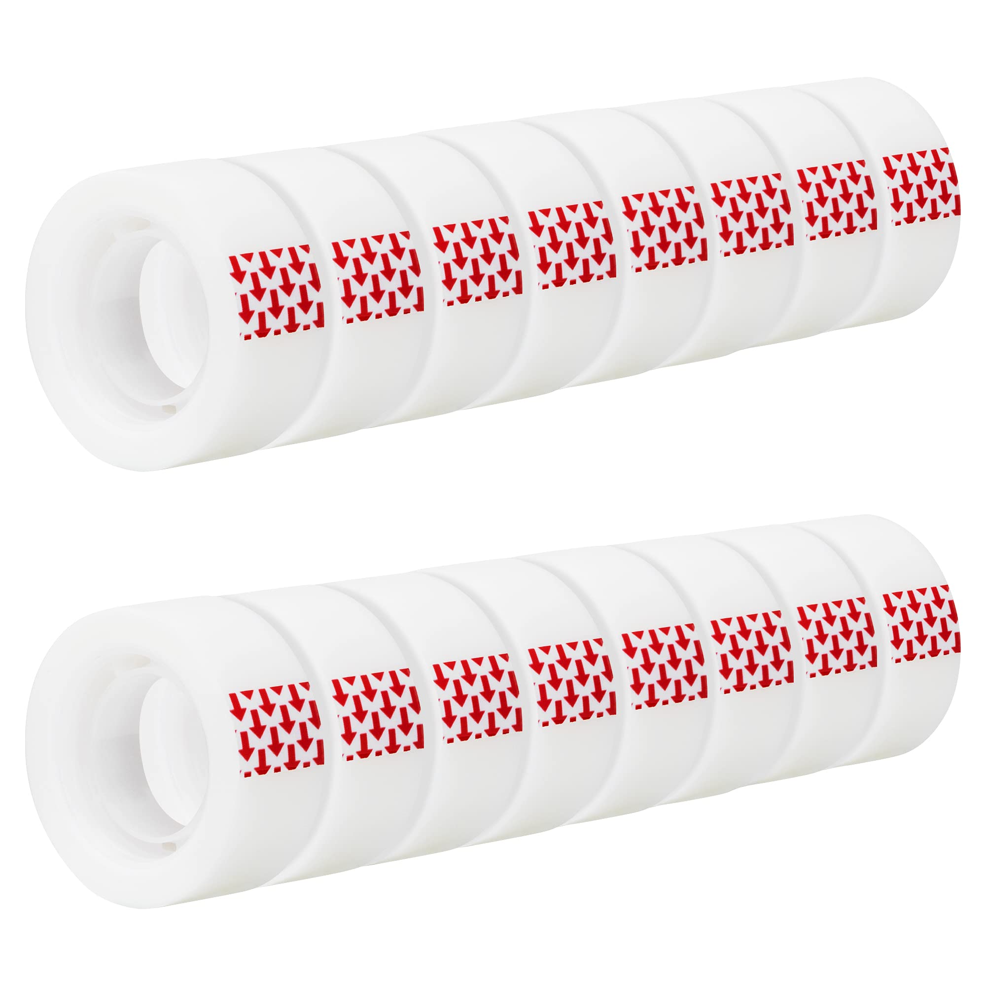 deliInvisible Tapes, 16-Rolls Invisible Tape 3/4 x 648 Inches, Numerous Applications Stationery Transparent Tape for Office Home School
