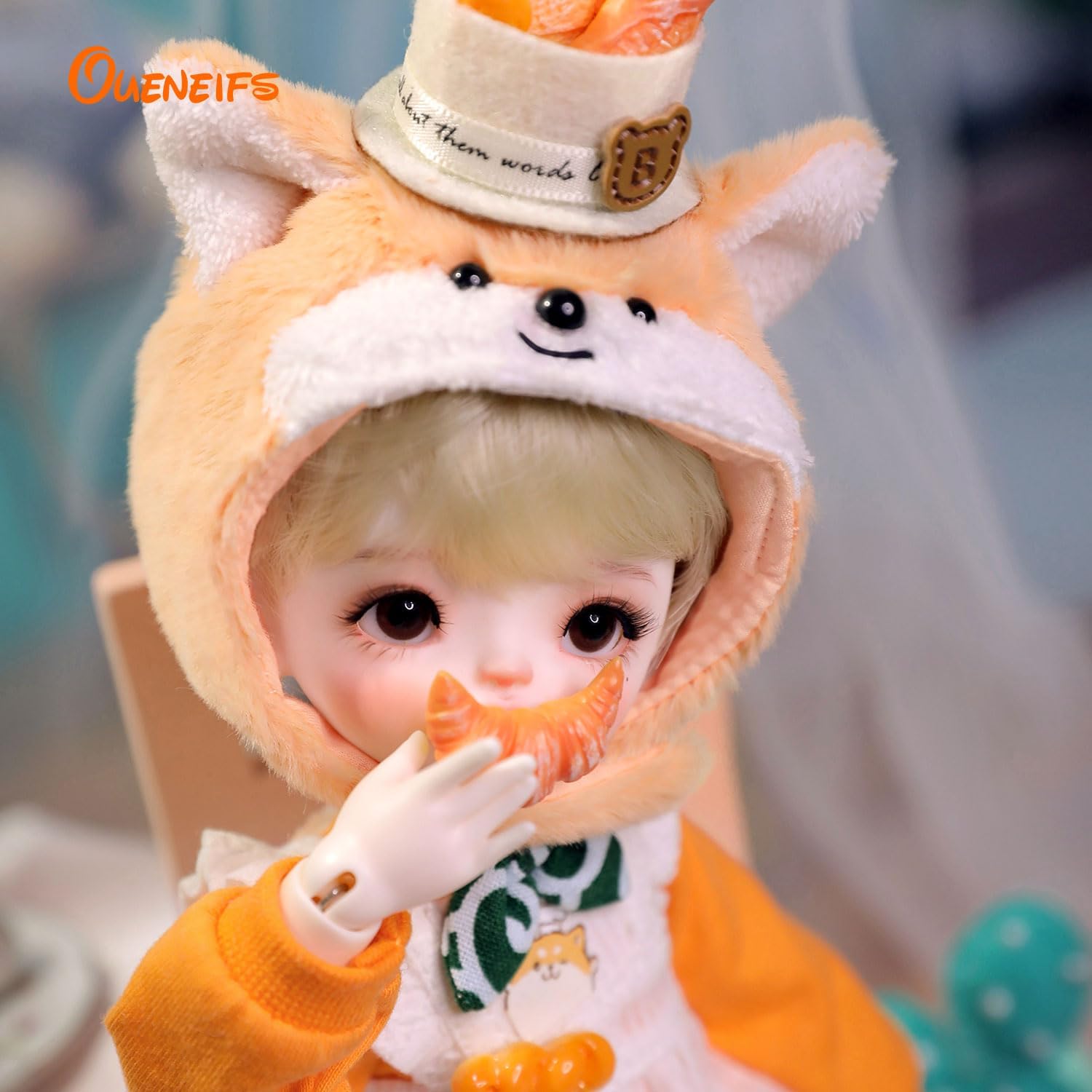 Oueneifs May BJD Doll 1/6 FullSet B Winter Cute Baker Bread Ball Jointed Dolls Resin Toy for 15+ Year Old