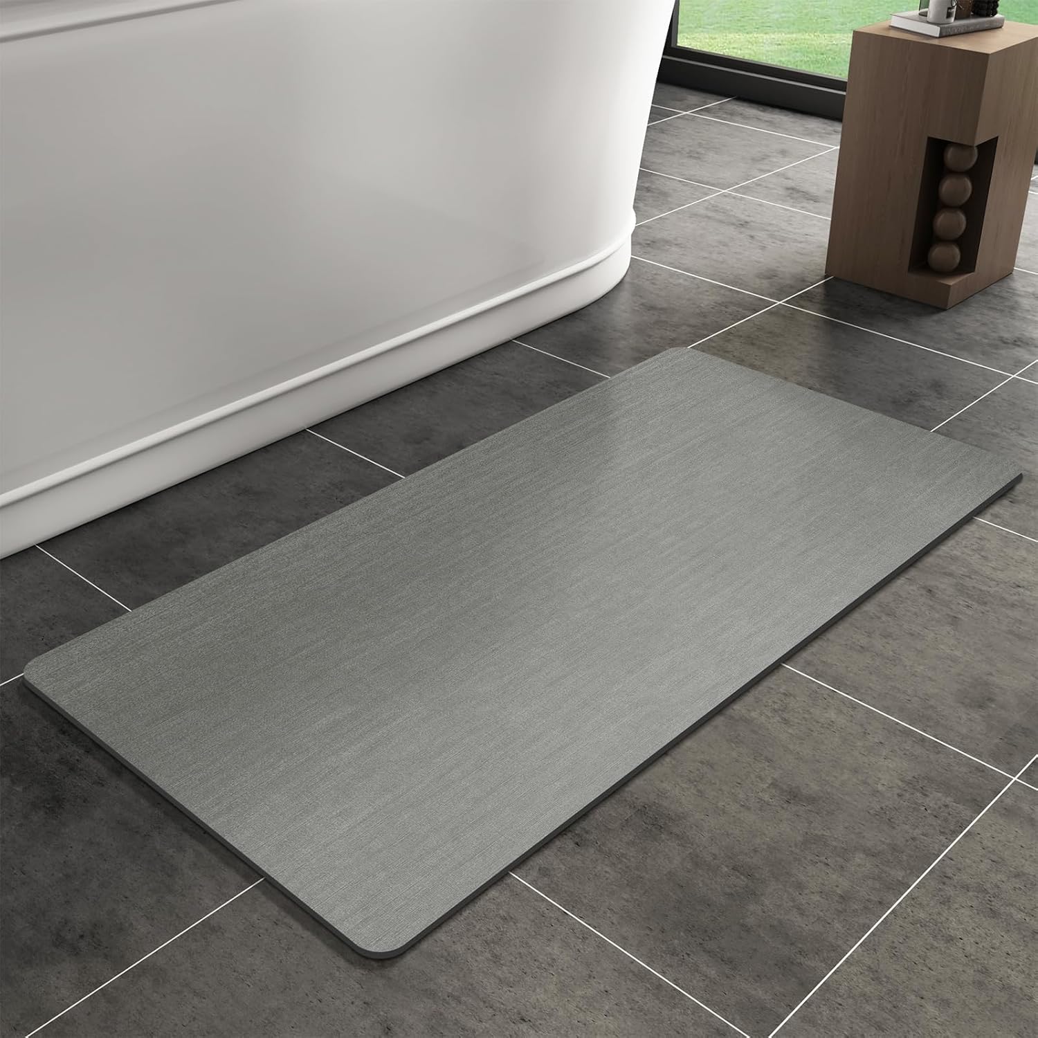 Amazon.com: Mecko Bath Mat Rug, Rubber Non-Slip Quick Dry Absorbent ...