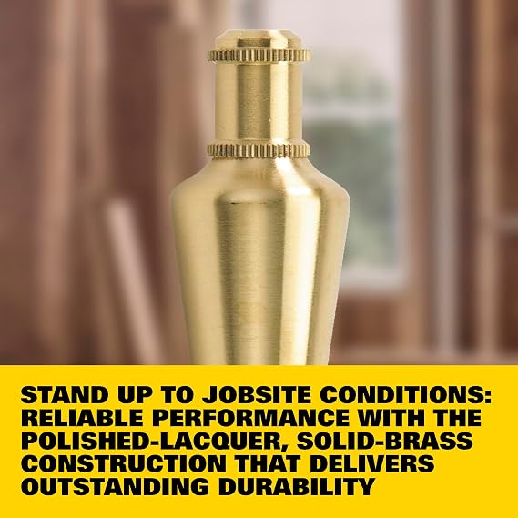 STANLEY 8 Oz. (225g) Solid Brass Plumb Bob (47-973)