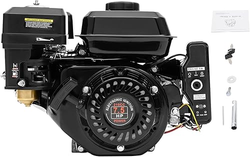 Miniatura 1 de Motor de arranque eléctrico de 4 tiempos de 210CC 7.5HP Motor de gasolina Go Kart OHV, motor de motor de gas Go Kart para compresor, escarificador,